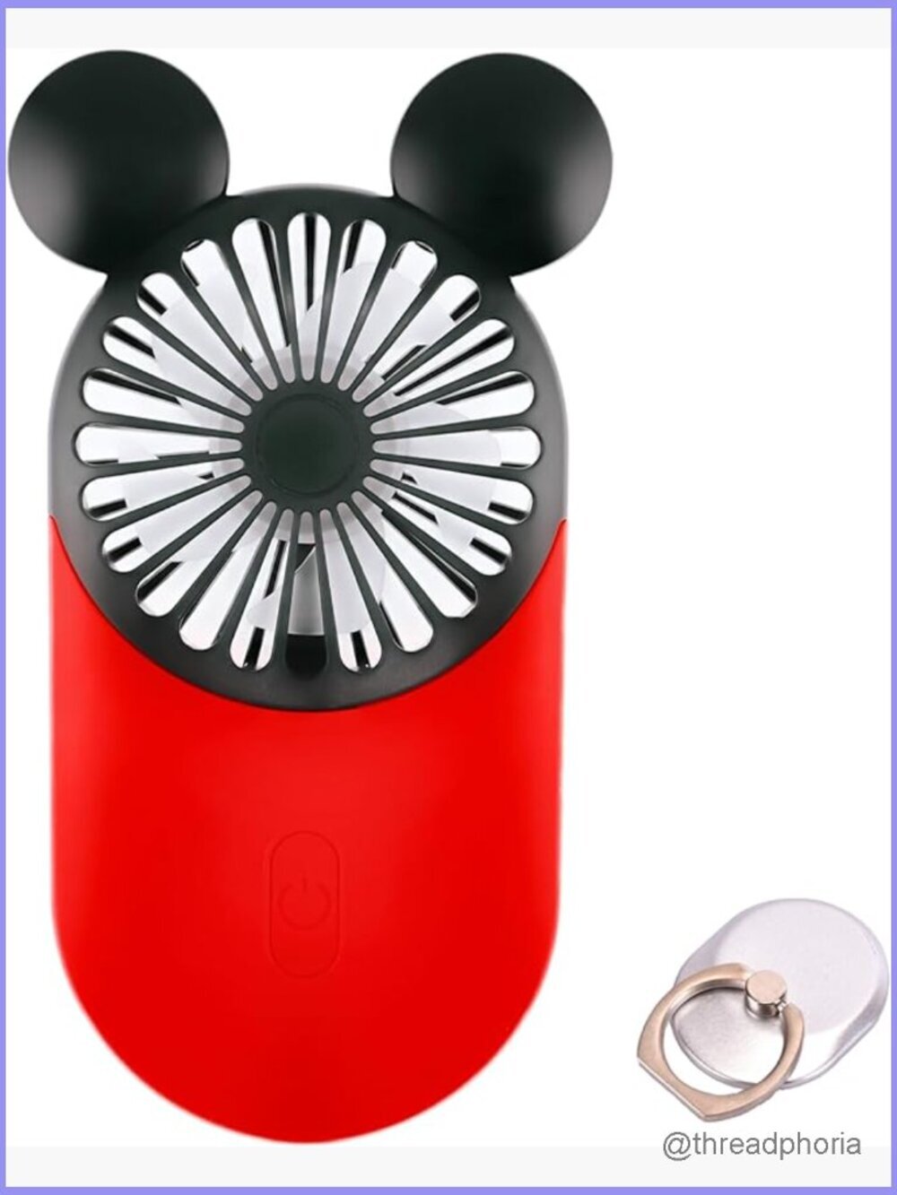 Mini Handheld USB Fan Rechargeable Portable 3 Speeds Wearable